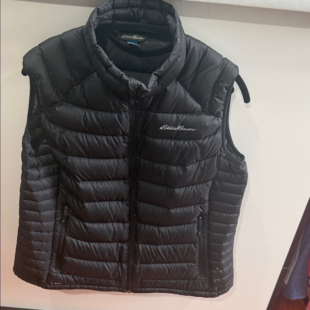 Eddie Bauer Charcoal Quilted Vest